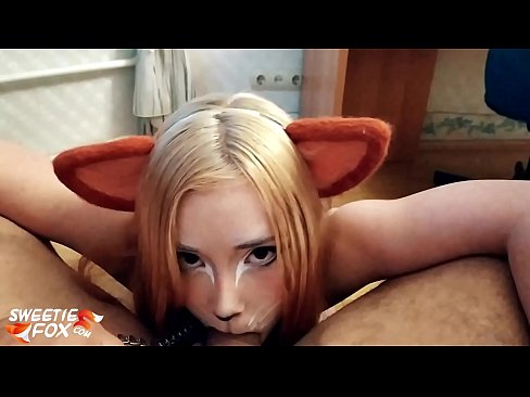 ❤️ Gitulon ni Kitsune ang dick ug cum sa iyang baba ❤❌ Fuck video sa amon ☑